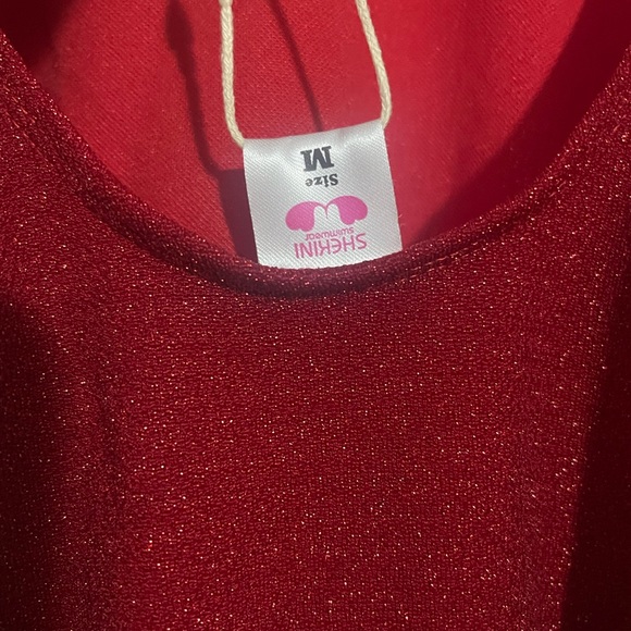 SHEKINI ☀️ Sparkle Metallic Bikini Low Back One Piece Swimsuits - Picture 4 of 4